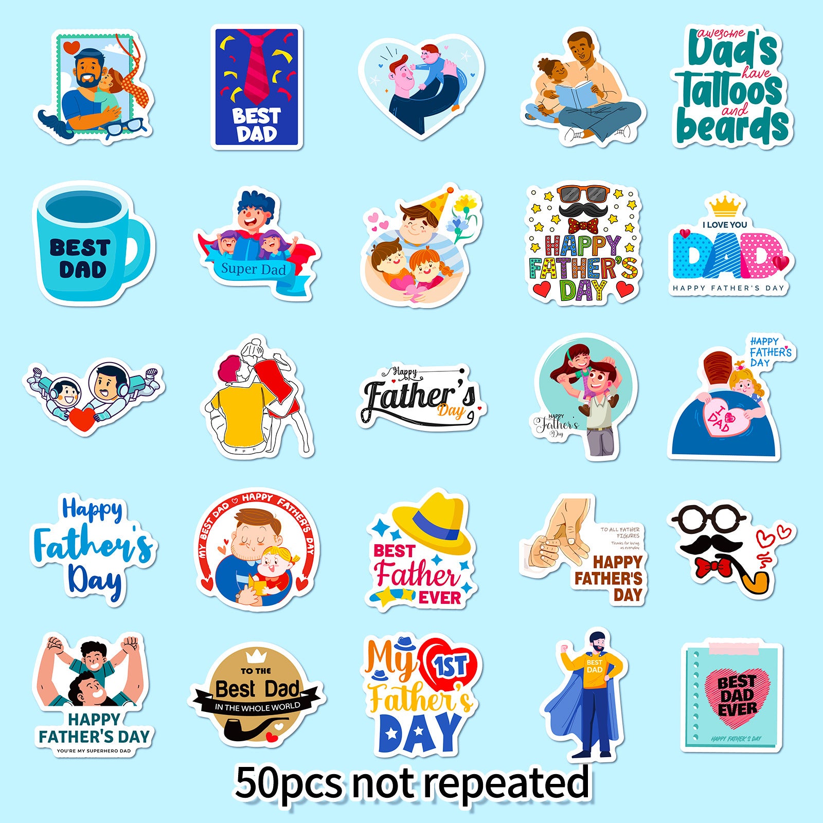 Wholesale Father's Day Decorative Stickers